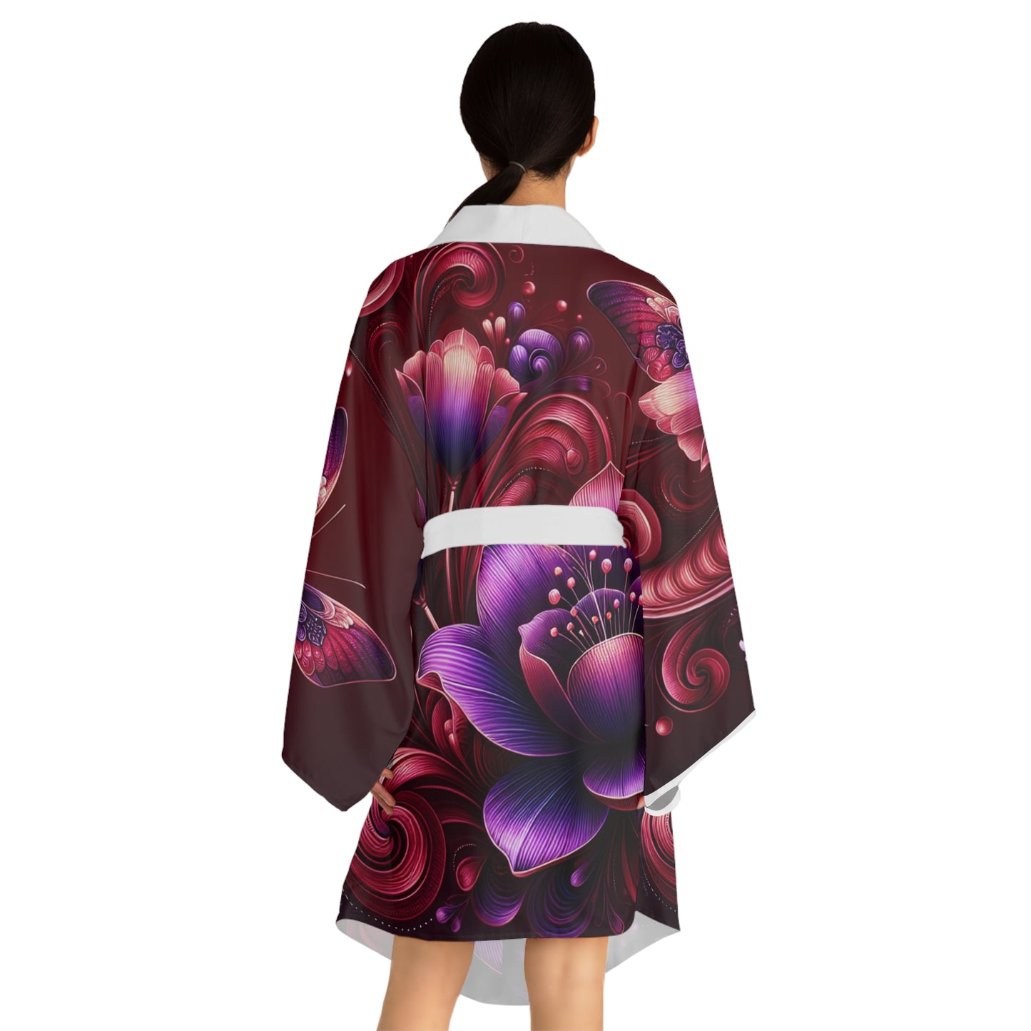 Long Sleeve Kimono Robe (AOP)